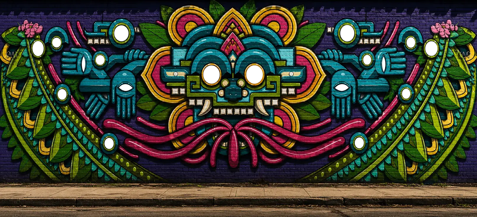 The Cannabis Co. Mural Deity - Las Vegas Arts District